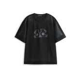 Men's Cotton T-Shirt with Large Cartoon Print