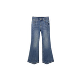 Women's Washed Flared Jeans