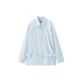 Women's Oversized Shirt with Detachable Belt