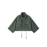 Women's Cropped Acetate Utility Jacket