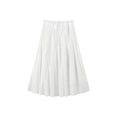 Women's High Elastic-Waist Textured Maxi Skirt