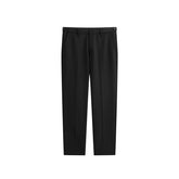 Men's Black Straight-Leg Dress Pants