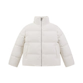Men's Allover Letter Embossed Down Jacket