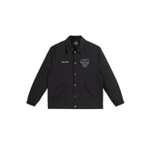 Men's Quilted Lined Embroidered Textured Jacket