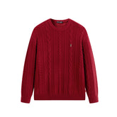 Men's Classic Loose-Fit Cable-Knit Sweater
