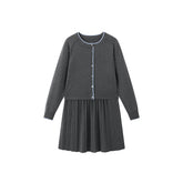 Women's Cardigan and Dress Two-Piece Set
