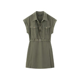 Women's Belted Utility Dress