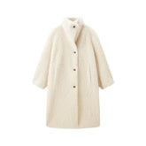 Women's Oversized Curly Pure Wool Coat