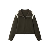 Women's Sporty Contrast Knit Cardigan