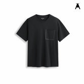 Men's Solid T-Shirt with Bonded Pocket