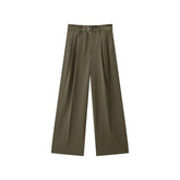 Women's High-Waist Wide-Leg Suit Trousers