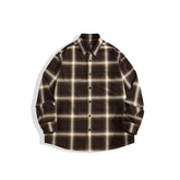 Men's Cotton Shirt with Plaid Print