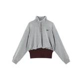 Women's Fitted Waist Cropped Sweatshirt