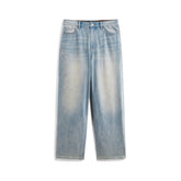 Men's Gradient-Washed Wide-Leg Jeans