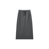 Women's Drawstring High-Waist Straight Skirt