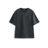 Men's Solid T-Shirt with Embroidered Pocket