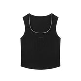 Women's Embroidered Soft Knit Tank Top