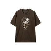 Women's Floral Printed Embroidered T-Shirt