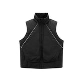 Men's Stand-Collar Zip-Detail Down Vest