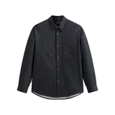 Men's Relaxed Shirt with Contrast Topstitching