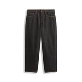 Men's Vintage Washed Jeans with Contrast Topstitching