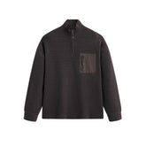 Men's Jacquard Mock-Neck Knit Sweater