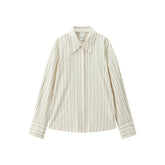 Women's Oversized Contrast-Stripe Shirt