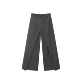 Women's Asymmetrical Wide-Leg Suit Pants