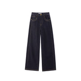 Women's Loose-Fit Fleece-Lined Wide-Leg Jeans