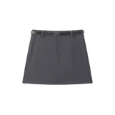 Women's A-Line Mini Skirt with Detachable Belt