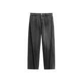Men's Contrast-Panel Wide-Leg Jeans