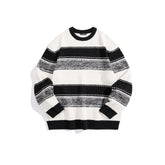 Men's Texture Striped Pullover Sweater