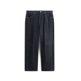 Men's Cotton-Blend Washed Tapered Jeans