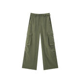 Women's High-Waisted Wide-Leg Utility Pants