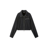 Women's Cropped Cotton Casual Jacket