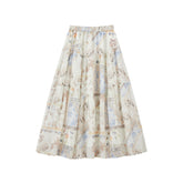 Women's Vacation Layered Maxi Skirt