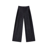 Women's Old Money Style Wide-Leg Long Pants