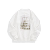 Men's Printed and Embroidered Stretch Sweatshirt