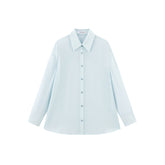 Women's Lyocell Blend Loose Fit Long Sleeve Shirt