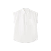 Women's Casual Sleeveless Lyocell Blend Shirt
