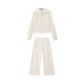 Women's Wide-Lapel Knit Cardigan & Sweatpants Set