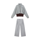 Women's Fitted Waist Sweatshirt and Sweatpants Set