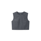 Women's Commute-Style Gray Vest