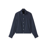 Women's casual mandarin collar long-sleeve shirt