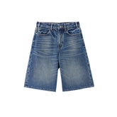 Women's Cotton Straight-Leg Denim Shorts