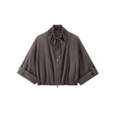 Women's Light Outdoor Stand-Collar Cargo Jacket