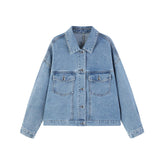 Women's Washed Vintage Denim Jacket