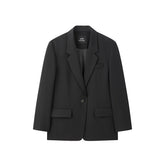 Women's Classic Boxy Notch-Lapel Blazer
