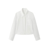 Women's Long-Sleeve Shirt with Detachable Tie