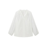 Women's Casual Embroidered Hollow Out Shirt